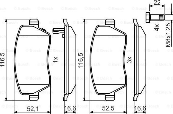 BOSCH 0986495485 - Jarrupala, levyjarru inparts.fi