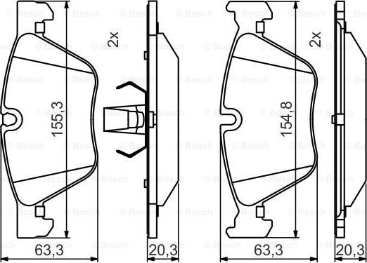 BOSCH 0 986 495 480 - Jarrupala, levyjarru inparts.fi