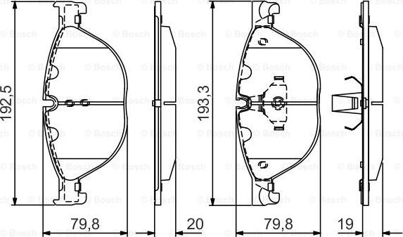 BOSCH 0 986 495 439 - Jarrupala, levyjarru inparts.fi