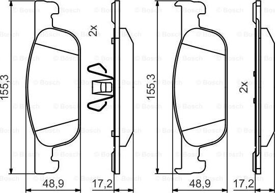 BOSCH 0 986 495 424 - Jarrupala, levyjarru inparts.fi