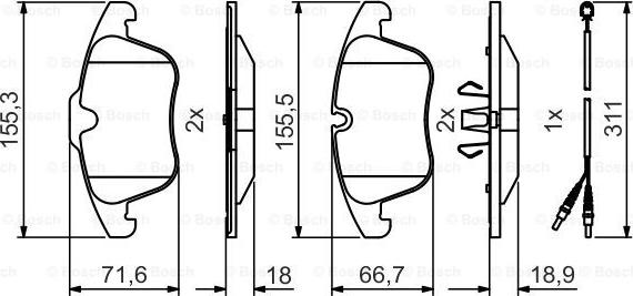 BOSCH 0 986 495 474 - Jarrupala, levyjarru inparts.fi