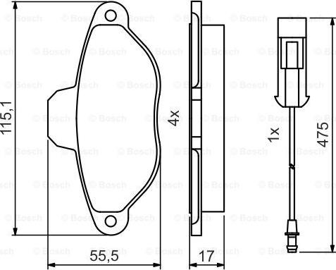 BOSCH 0 986 495 475 - Jarrupala, levyjarru inparts.fi