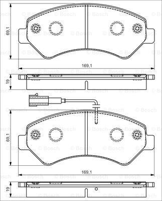 BOSCH 0 986 495 095 - Jarrupala, levyjarru inparts.fi