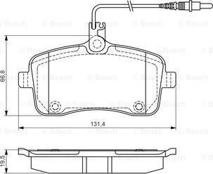 BOSCH 0 986 495 091 - Jarrupala, levyjarru inparts.fi