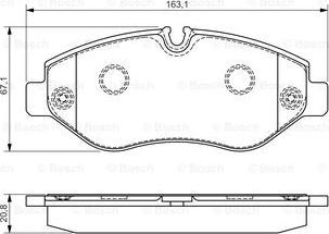 BOSCH 0 986 495 098 - Jarrupala, levyjarru inparts.fi