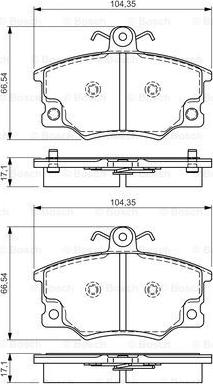 BOSCH 0 986 495 041 - Jarrupala, levyjarru inparts.fi