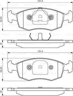 BOSCH 0 986 495 043 - Jarrupala, levyjarru inparts.fi