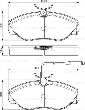 BOSCH 0 986 495 056 - Jarrupala, levyjarru inparts.fi