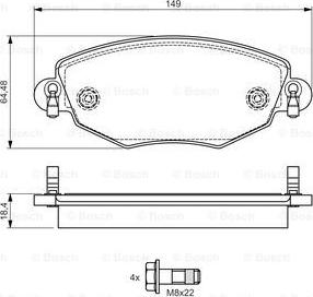 BOSCH 0 986 495 050 - Jarrupala, levyjarru inparts.fi