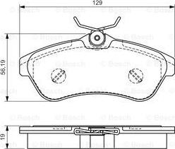 BOSCH 0 986 495 064 - Jarrupala, levyjarru inparts.fi