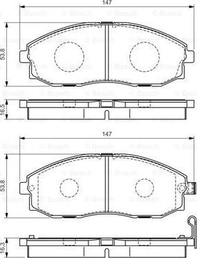 BOSCH 0 986 495 065 - Jarrupala, levyjarru inparts.fi