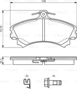 BOSCH 0 986 495 005 - Jarrupala, levyjarru inparts.fi