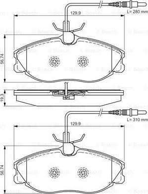 BOSCH 0 986 495 001 - Jarrupala, levyjarru inparts.fi