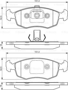 BOSCH 0 986 495 016 - Jarrupala, levyjarru inparts.fi