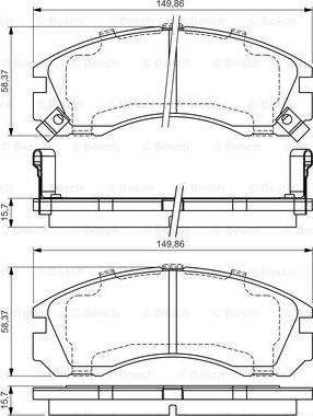 BOSCH 0 986 495 013 - Jarrupala, levyjarru inparts.fi