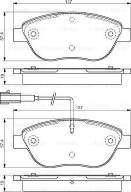 BOSCH 0 986 495 086 - Jarrupala, levyjarru inparts.fi