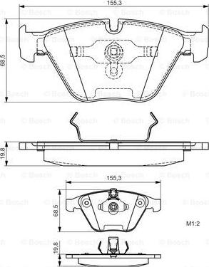 BOSCH 0 986 495 082 - Jarrupala, levyjarru inparts.fi