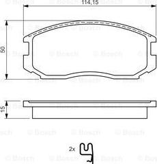 BOSCH 0 986 495 030 - Jarrupala, levyjarru inparts.fi