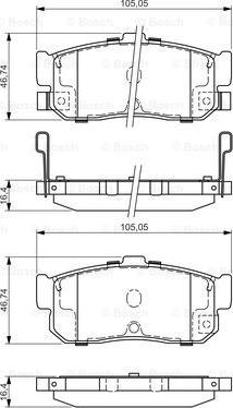 BOSCH 0 986 495 038 - Jarrupala, levyjarru inparts.fi