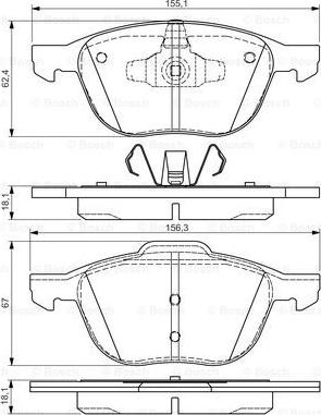 BOSCH 0 986 495 023 - Jarrupala, levyjarru inparts.fi