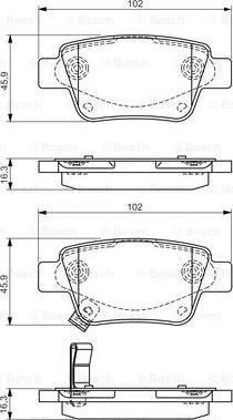 BOSCH 0 986 495 073 - Jarrupala, levyjarru inparts.fi