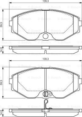 BOSCH 0 986 495 147 - Jarrupala, levyjarru inparts.fi