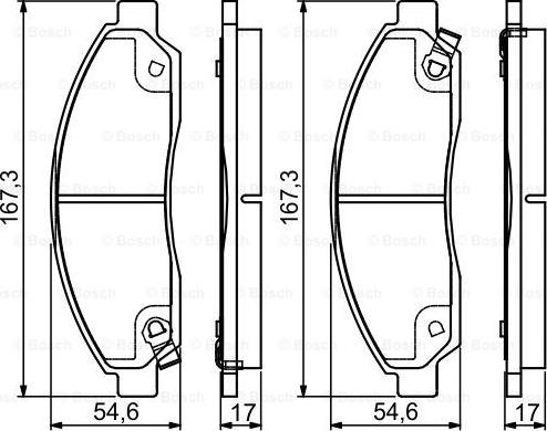 BOSCH 0 986 495 159 - Jarrupala, levyjarru inparts.fi