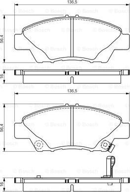 BOSCH 0 986 495 154 - Jarrupala, levyjarru inparts.fi