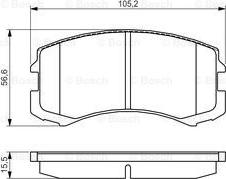 BOSCH 0 986 495 158 - Jarrupala, levyjarru inparts.fi