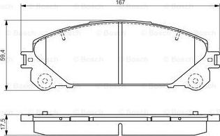 BOSCH 0 986 495 169 - Jarrupala, levyjarru inparts.fi