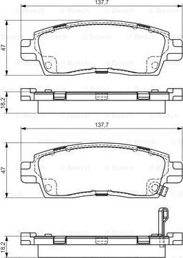 BOSCH 0 986 495 164 - Jarrupala, levyjarru inparts.fi