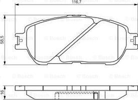 BOSCH 0 986 495 160 - Jarrupala, levyjarru inparts.fi