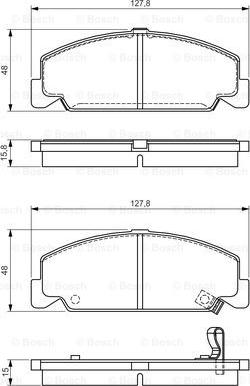 BOSCH 0 986 495 163 - Jarrupala, levyjarru inparts.fi