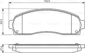 BOSCH 0 986 495 167 - Jarrupala, levyjarru inparts.fi