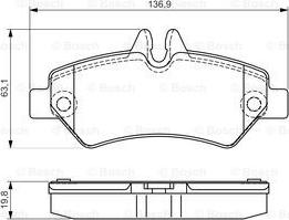 BOSCH 0 986 495 100 - Jarrupala, levyjarru inparts.fi