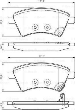 BOSCH 0 986 495 101 - Jarrupala, levyjarru inparts.fi