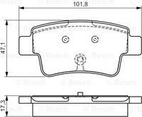 BOSCH 0 986 495 111 - Jarrupala, levyjarru inparts.fi