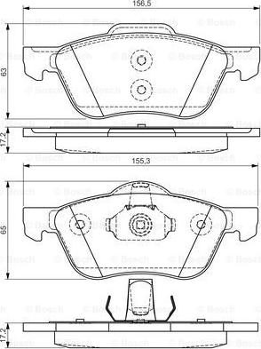 BOSCH 0 986 495 118 - Jarrupala, levyjarru inparts.fi