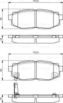 BOSCH 0 986 495 135 - Jarrupala, levyjarru inparts.fi