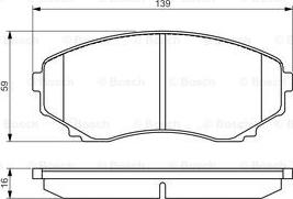 BOSCH 0 986 495 131 - Jarrupala, levyjarru inparts.fi