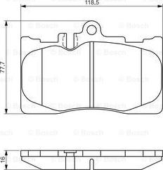 BOSCH 0 986 495 138 - Jarrupala, levyjarru inparts.fi