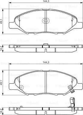 BOSCH 0 986 495 133 - Jarrupala, levyjarru inparts.fi