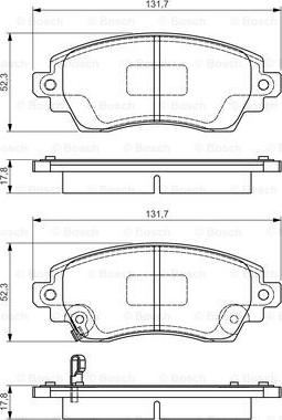 BOSCH 0 986 495 132 - Jarrupala, levyjarru inparts.fi