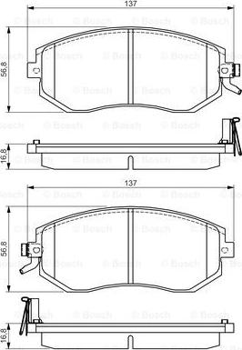 BOSCH 0 986 495 125 - Jarrupala, levyjarru inparts.fi