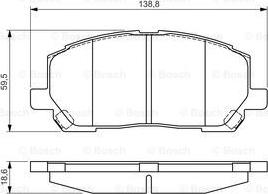 BOSCH 0 986 495 126 - Jarrupala, levyjarru inparts.fi