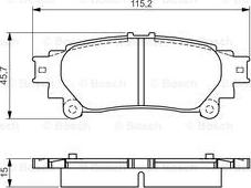 BOSCH 0 986 495 174 - Jarrupala, levyjarru inparts.fi