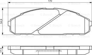 BOSCH 0 986 495 171 - Jarrupala, levyjarru inparts.fi