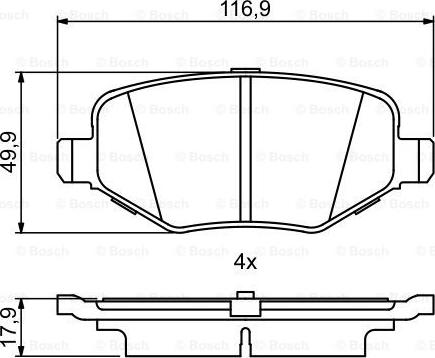 BOSCH 0 986 495 395 - Jarrupala, levyjarru inparts.fi