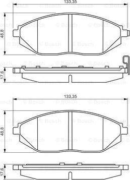 BOSCH 0 986 495 349 - Jarrupala, levyjarru inparts.fi