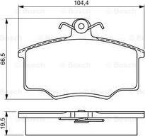 BOSCH 0 986 495 340 - Jarrupala, levyjarru inparts.fi